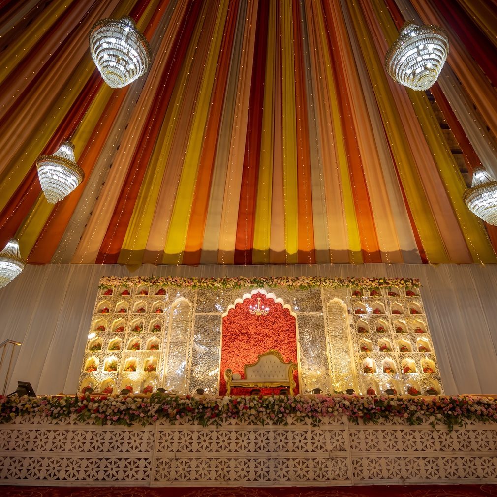 Table and lighting design at Lotus Club Building